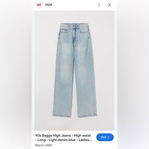 H&M 90's High Waist Jeans